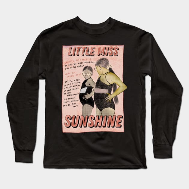 Little Miss sunshine writing Long Sleeve T-Shirt by sandimarshel